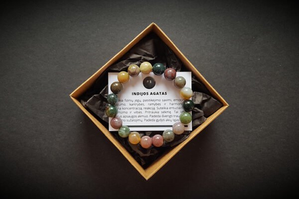 indijos agato apyrankė dvi-jewelry apyrankės